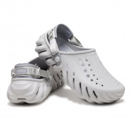 Crocs Ciabatte Echo Clog Grigio Chiaro